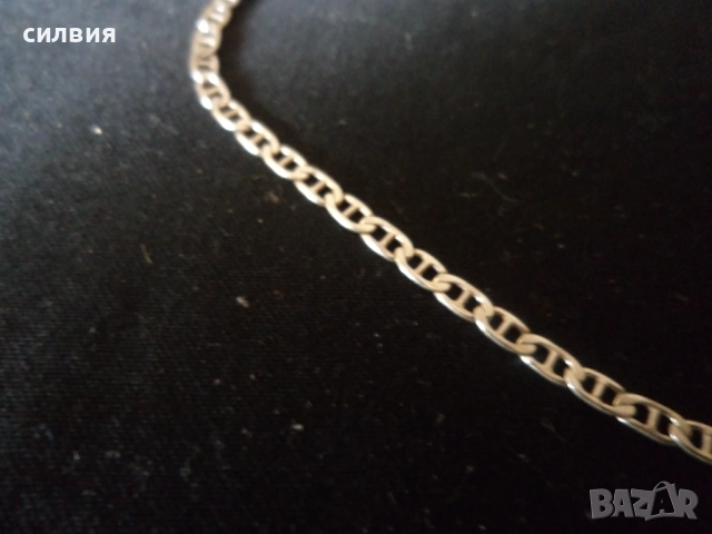 сребърен синджир, снимка 2 - Колиета, медальони, синджири - 52075762