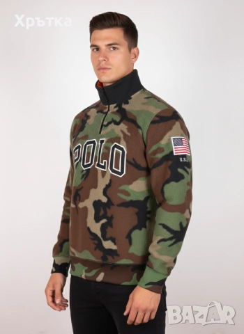 Polo Ralph Lauren - Оригинална мъжка поларена блуза с цип размер M, снимка 1