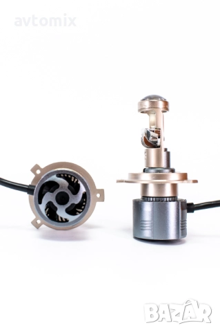 LED Крушки Н4 с лупи,12-24v canbus, снимка 4 - Аксесоари и консумативи - 51804979
