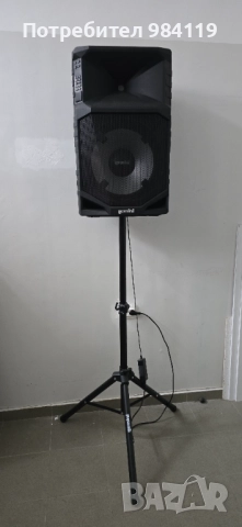 Gemini GSW-T1500PK водоустойчива тонколона със стойка и микрофон, снимка 2 - Тонколони - 51912308