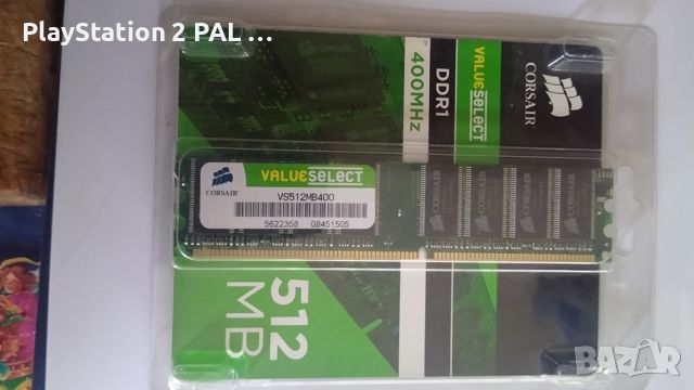 Corsair 512MB (1x512MB) DDR1 400 MHz (PC 3200) памет за настолен компютър, снимка 2 - RAM памет - 45992057