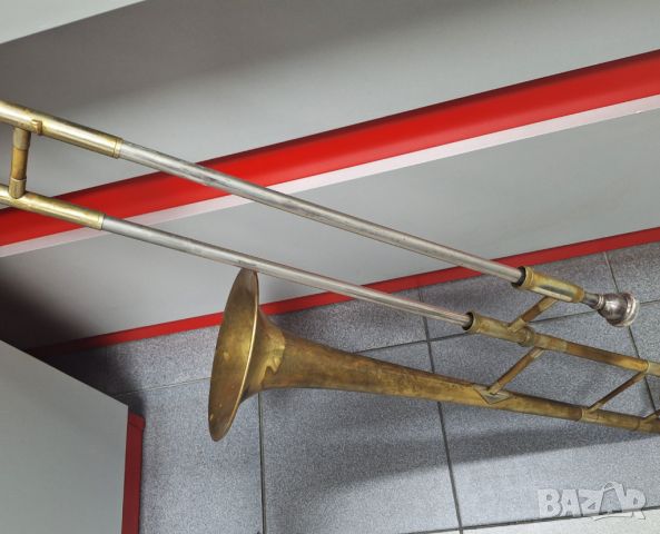 Тромбон B&S MARKNEUKIRCHEN, Made in Germany, снимка 16 - Антикварни и старинни предмети - 45630842