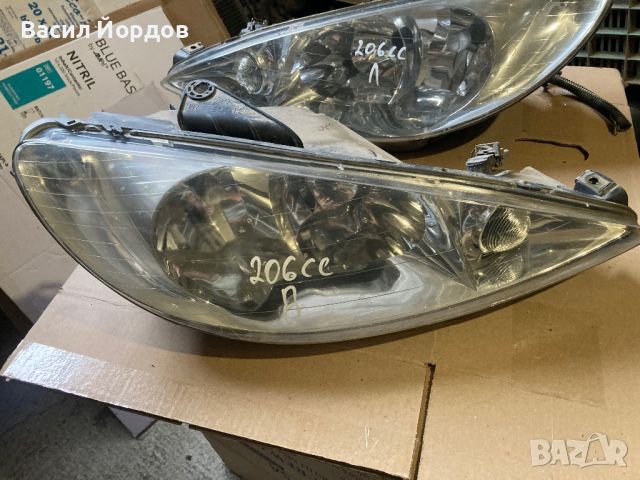 Ляв и Десен Фар за Пежо 206цц / Peugeot 206cc / Фарове за Пежо 206 / 9628666880, снимка 1 - Части - 46738773