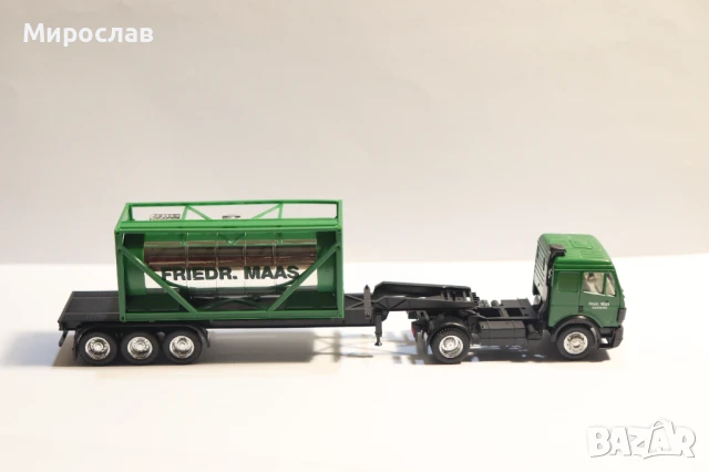 HERPA H0 1/87 MERCEDES ВЛЕКАЧ KАМИОН МОДЕЛ TIR ЦИСТЕРНА, снимка 6 - Колекции - 51145874