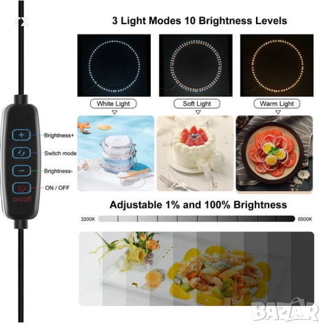 Фото кутия PULUZ 40x40x40см – LED Лайтбокс, снимка 3 - Светкавици, студийно осветление - 52866430