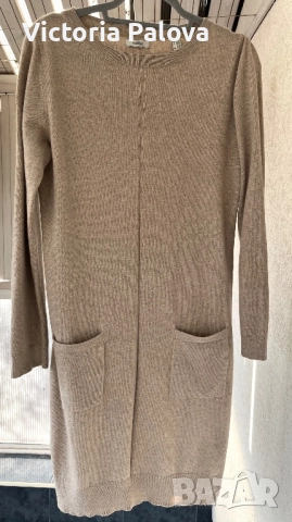 Луксозна зимна рокля органик памук 70% и кашмир 30%