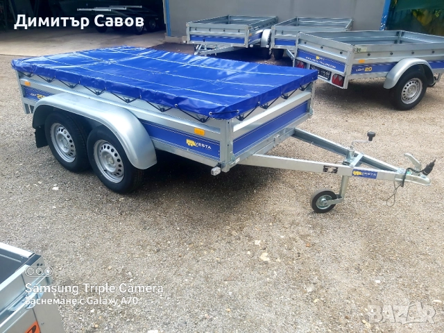 Туристическо ремарке VESTA LIGHT 25DA с плосък брезент, снимка 3 - Ремаркета - 52166177