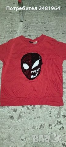 блуза на спайдърмен 5-6г 