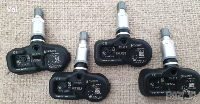 Комплект датчици за налягане в гумите (TPMS) за Hyundai и Kia, снимка 4 - Аксесоари и консумативи - 50407472