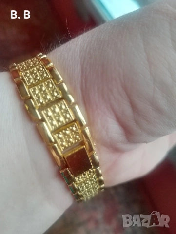 ДАМСКИ ЧАСОВНИК ТИП РОЛЕКС, С КАМЪНИ, снимка 4 - Луксозни - 53401915