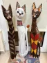Котки от дърво 60,80,100см , снимка 2