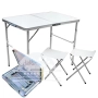 Къмпинг маса, Пластмасова маса за чадър, и поставка за чаши, 44х44х39см, снимка 1