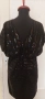 Къса рокля или туника с пайети,  черна, размер 14, снимка 7