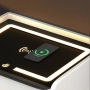 Интелигентно нощно шкафче Smart Heater, LED дисплей, безжично зареждане, бял, снимка 2