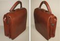 Стара пътна чанта тип лекарска, изкуствена кожа, запазена и годна, снимка 3