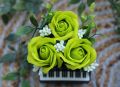 Декорация пиано със сапунени цветя, букет, рози, снимка 9