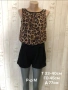 Къс гащеризон "Cameo Rose" с леопардов принт , снимка 2