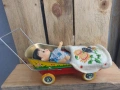 стара метална играчка /кукла в метална детска количка / , снимка 2