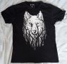 Тениска с вълк. Cropp, снимка 1 - Тениски - 45211453