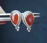 Два чифта обеци на щифт / Оригинални Сребърни обеци "Pandora" и Винтидж обеци с Карнеол , снимка 11