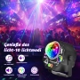 4в1 DJ диско парти лампа/RGB/дистанционно/75 ефекта/LED/UV/стробоскоп/управление на звука, снимка 4