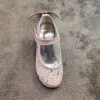 Детски елегантни обувки в розово с токче/пеперуда /К699, снимка 3 - Детски обувки - 45451172