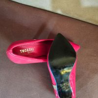 Обувки цвят червен с остър връх,висок ток,номер 36,нови, снимка 4 - Дамски обувки на ток - 45595231