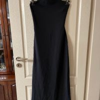 Нова черна дълга официална елегантна парти коктейлна вечерна рокля гол гръб Италия , снимка 3 - Рокли - 45325457