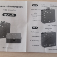 2 безжични микрофони тип брошка и 1 приемник , снимка 6 - Микрофони - 44969256