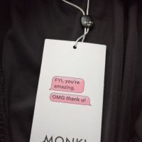 Monki нова дамска кадифена пола с висока талия р-р S-M, снимка 7 - Поли - 45092356