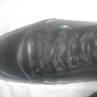 №44-Мъжки Черни Спортни Обувки Маратонки Естествена Кожа-Унгарски-Почти Нови-ОТЛИЧНИ-Стелка 275мм, снимка 4 - Спортни обувки - 45820448