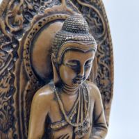 Стара, много детайлно изработена фигура на Буда, снимка 9 - Колекции - 45744123