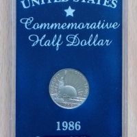 САЩ халф долар 1986 Статуята на свободата UNC , снимка 1 - Нумизматика и бонистика - 45804236