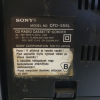 Радиокасетофон SONY CFD-555L Две касети, радио и диск. В отлично техническо състояние. В добър външе, снимка 18 - Аудиосистеми - 44956663