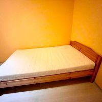 Легло с подматрачна рамка и пенолатексов матрак (200/120), снимка 1 - Спални и легла - 45629451