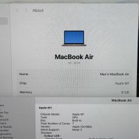 MacBook Air 13 M1 Gold`8 CPU/7 GPU/8GB RAM/256GB SSD/Бат 15ч, снимка 6 - Лаптопи за работа - 45947165