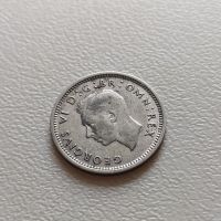 3 пенса 1941 Великобритания - Сребро, снимка 2 - Нумизматика и бонистика - 45477204