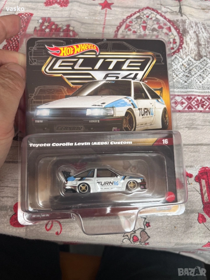 Hotwheels Elite Toyota Corolla Levin AE86, снимка 1