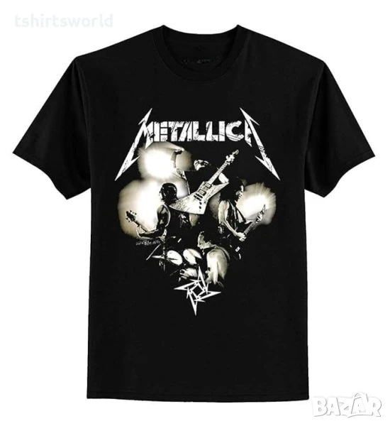 Нова мъжка тениска с дигитален печат на музикалната група METALLICA, снимка 1