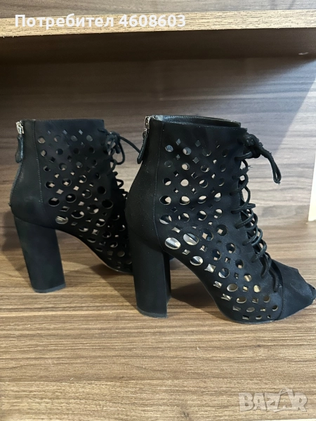 Велурени дамски обувки, снимка 1