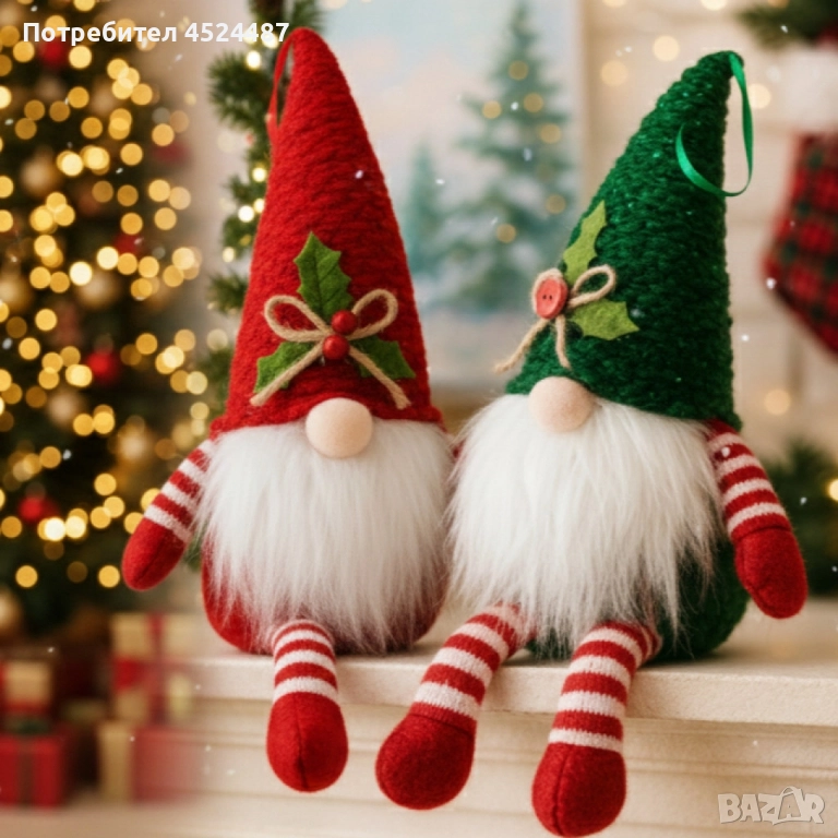 Коледна играчка джудже – Перфектна украса за елха и дом, снимка 1