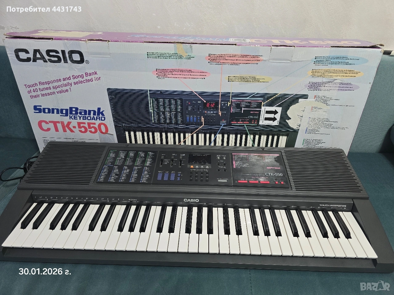 клавир CASIO STC-550, снимка 1