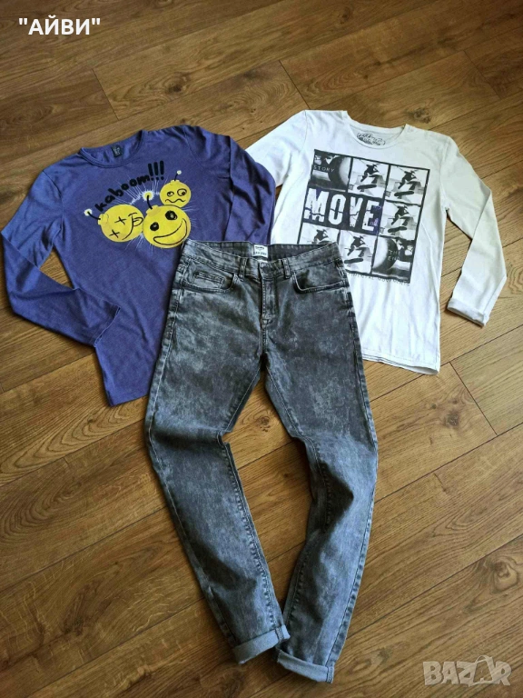 ZARA, PUL & BEAR детски дънки и блузки, снимка 1