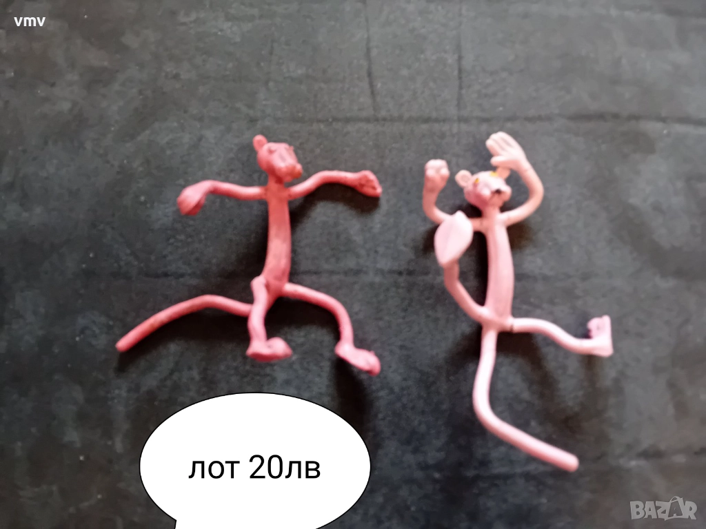 Стари гумени играчки Пинко розовата пантера , снимка 1