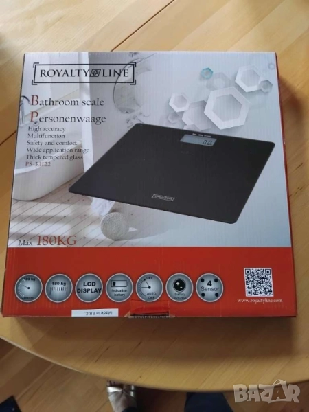 Домакинки кантар за телесно тегло до 180кг с LCD дисплей, снимка 1