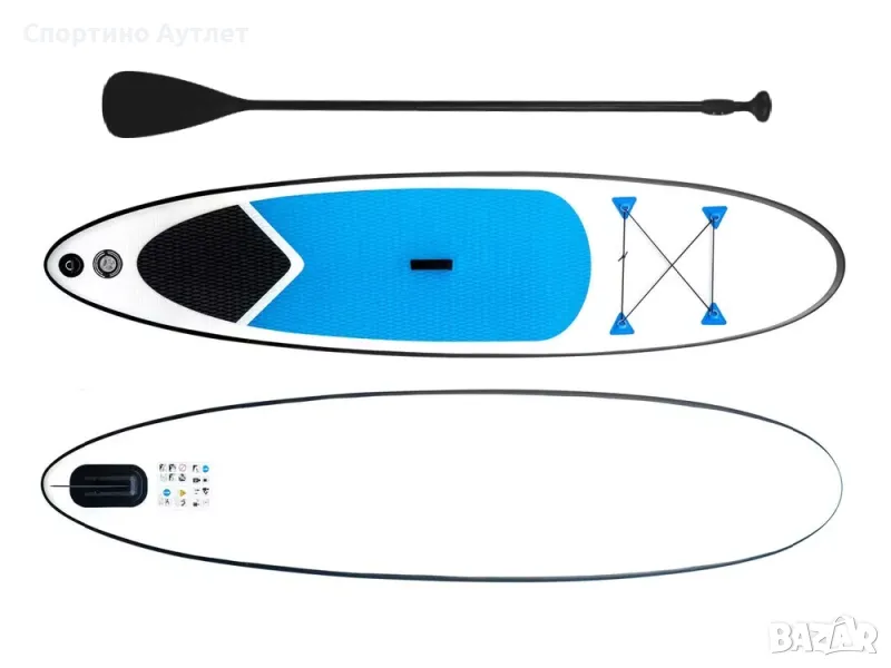 Надуваем Падъл Борд Stand Up Paddle Board Падълборд SUP 10' 305cm 100kg, снимка 1