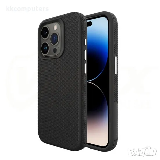 iPhone 16 Pro (6.3) Силиконов твърд кейс Vmax Triangle и Протектор, снимка 1