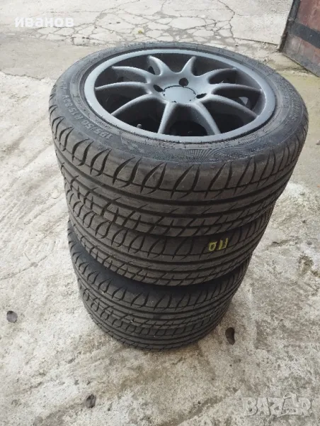 гуми с джанти фият пунто 4x98 195/50 R15 dot21, снимка 1