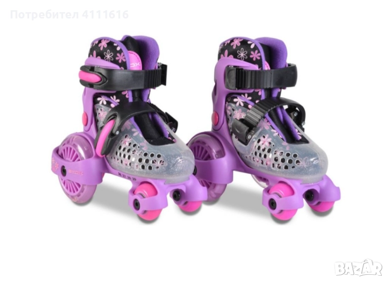 Детски ролкови кънки Byox - Little Beetle Violet Girl, 26-29 , снимка 1