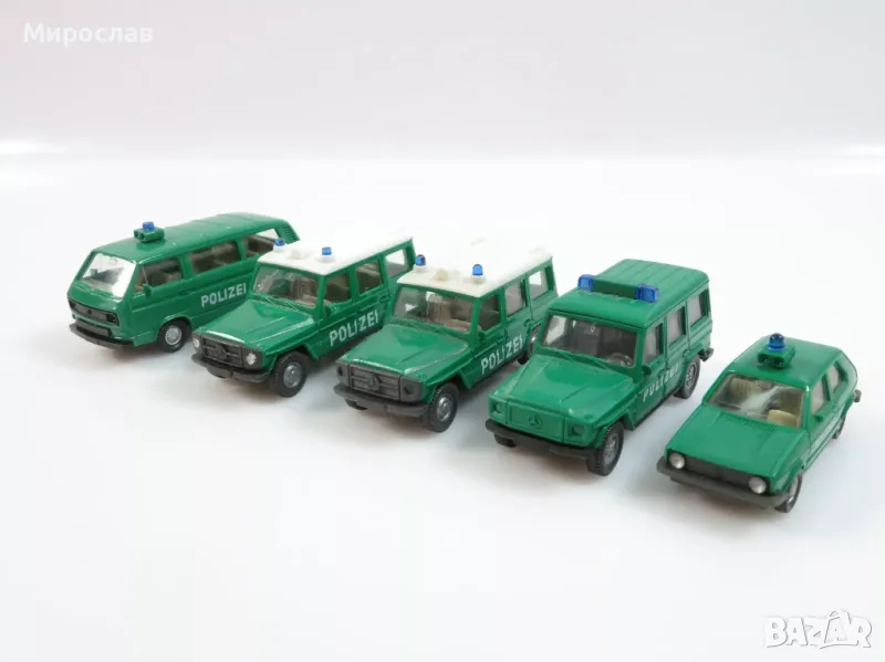 1:87 H0 WIKING POLICE ПОЛИЦИЯ МОДЕЛ ЛОТ 5 БР., снимка 1